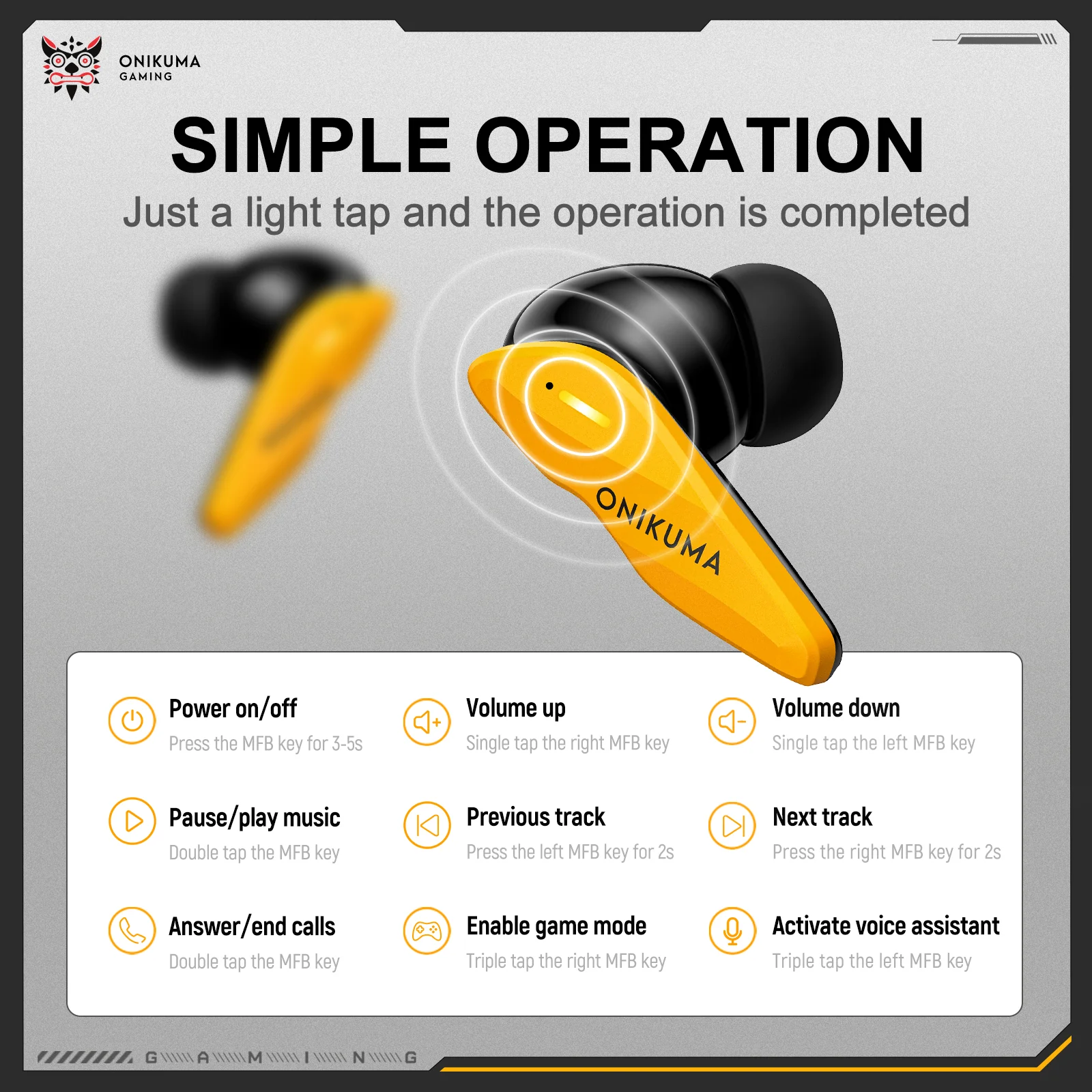 ‌ONIKUMA TX616 Dual-Mic Noise Reduction Earbuds with Tri-Mode Seamless Connectivity - Image 7
