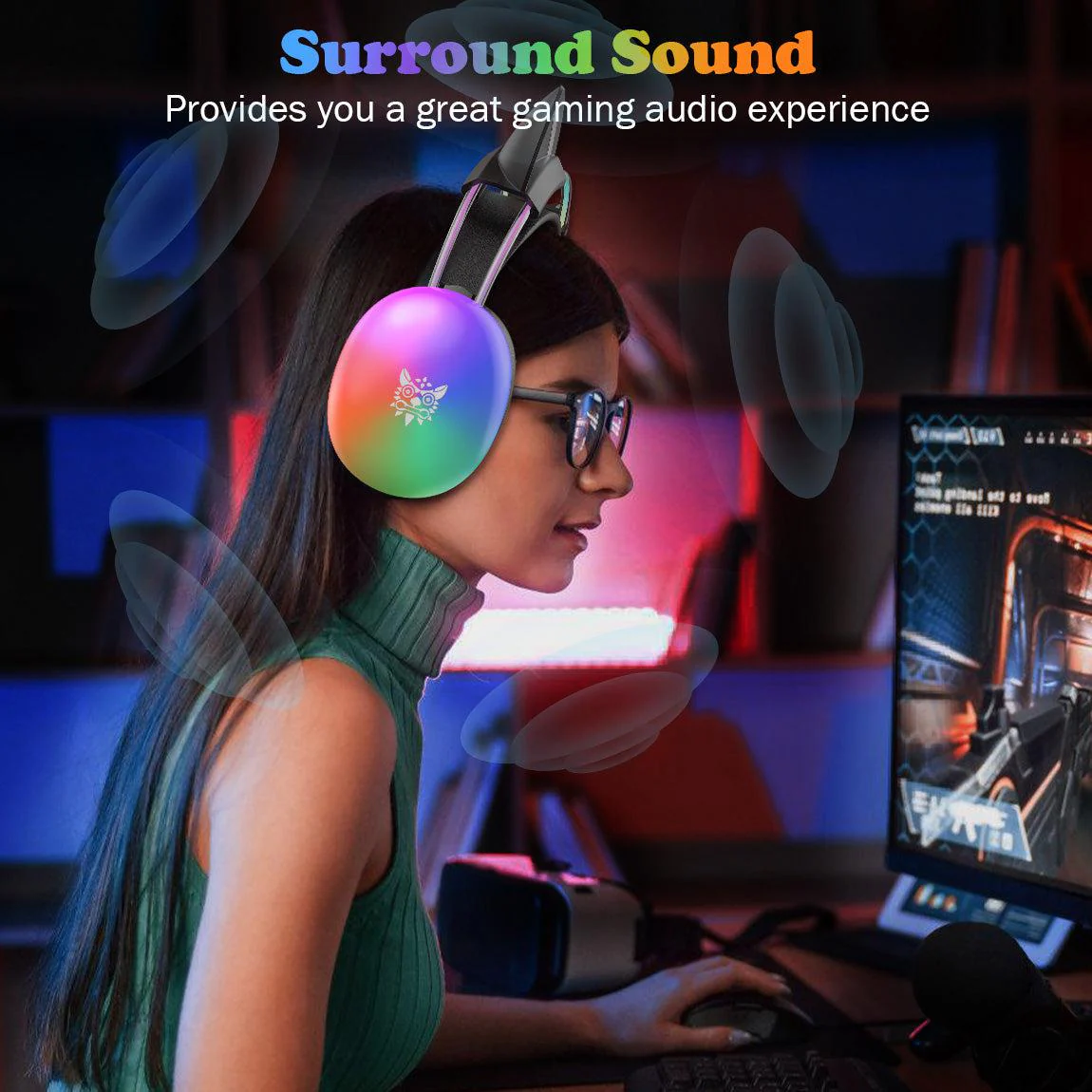 ONIKUMA X25 Cat Ear  RGB Gaming Headset - Image 14