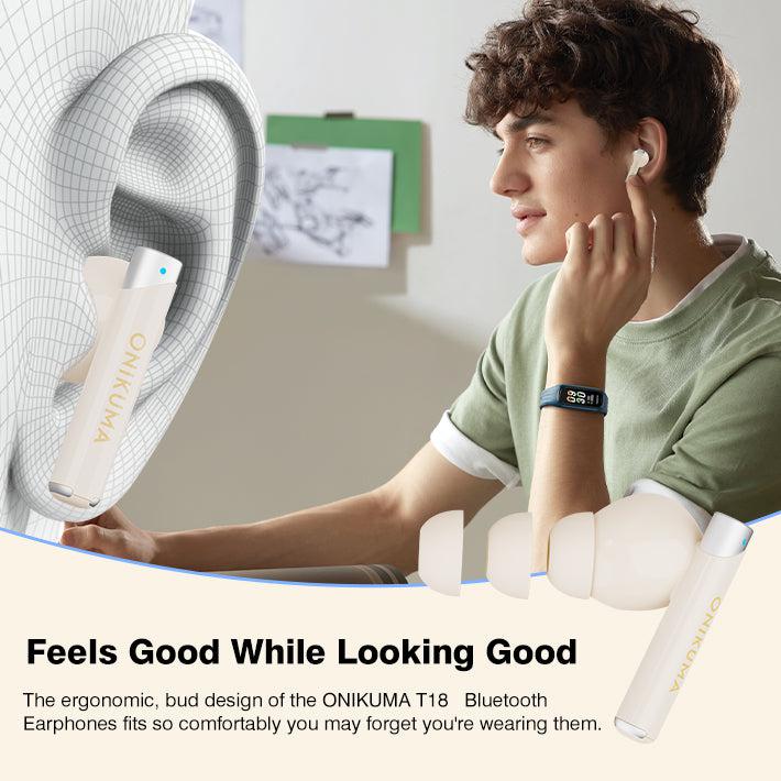 ONIKUMA T18 New In-Ear Bluetooth Earphones,  Retro Style Reinvention & Innovation Sports Gaming Headset - Image 7